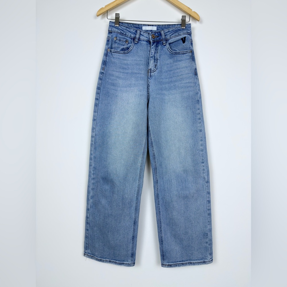 DSQUARED2 Caten’s Jeans Wide Leg Denim Size S Light Wash High Rise